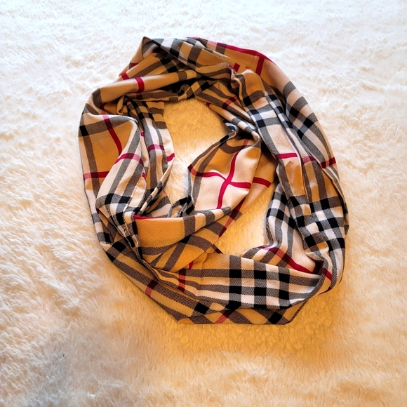 Accessories - Plaid scarf wrap